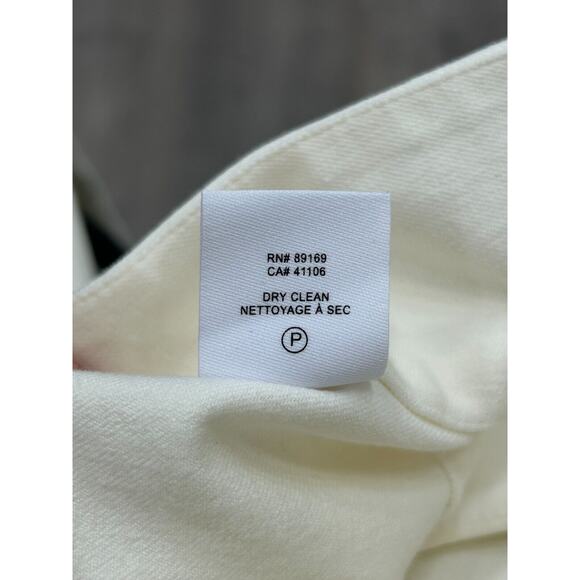 Derek Lam 10 Crosby Women's Maeve Front Slit Trousers Pants in Soft White Size 2 - Picture 8 of 13